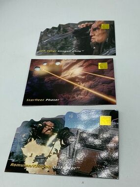 1995 SkyBox Star Trek 30 Years Phase One Die-Cut Card Set D1 D2 D3 Complete